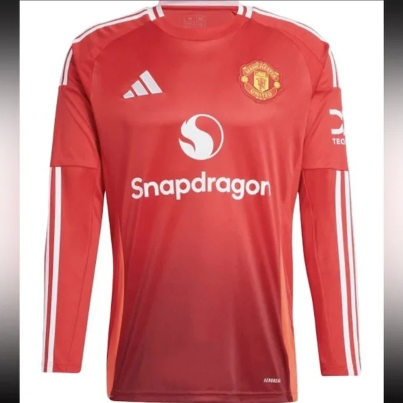 Adidas Manchester United 2024/25 Home Soccer Football Long Sleeve Jersey - Picture 1 of 11